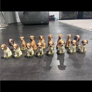 Set of Dog Chess Pieces